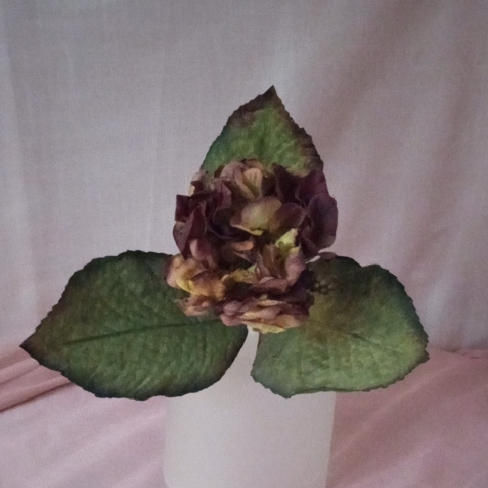 1 Doz. Elegant Green and Purple Mauve Blends Hydrangeas Floral Accent